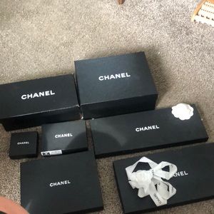 7 Authenic Chanel Jewerly boxes and shoes boxes